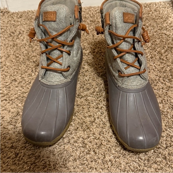 Sperry Gray and Brown Duck Boots - Picture 7 of 8